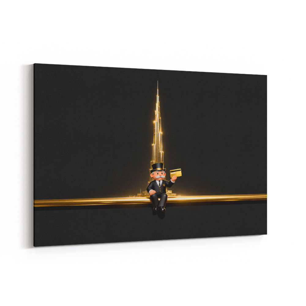 Me M Golden Burj Wall Art