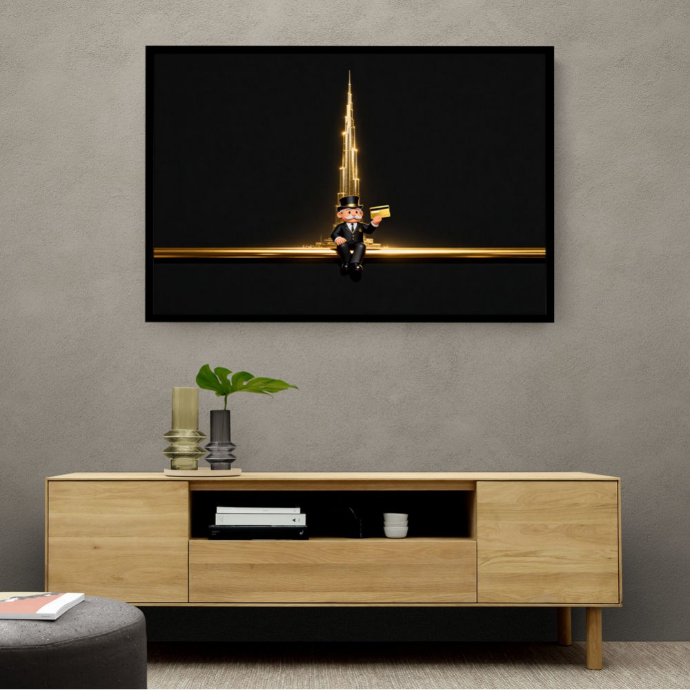 Me M Golden Burj Wall Art
