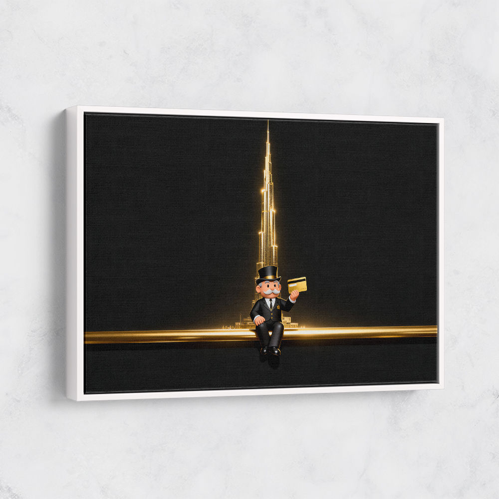 Me M Golden Burj Wall Art