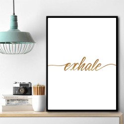 Exhale Gold Wall Art