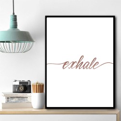Exhale Rose Gold Wall Art