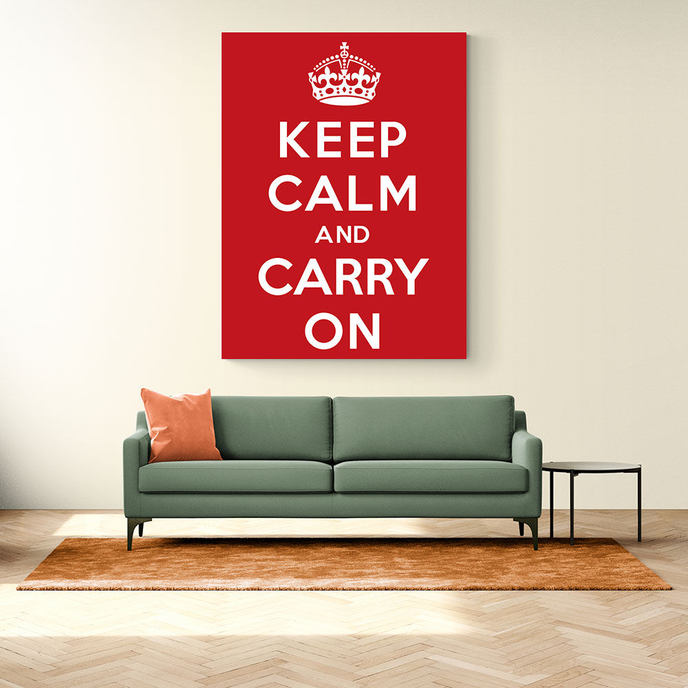 Keep Calm and Carry On - Red