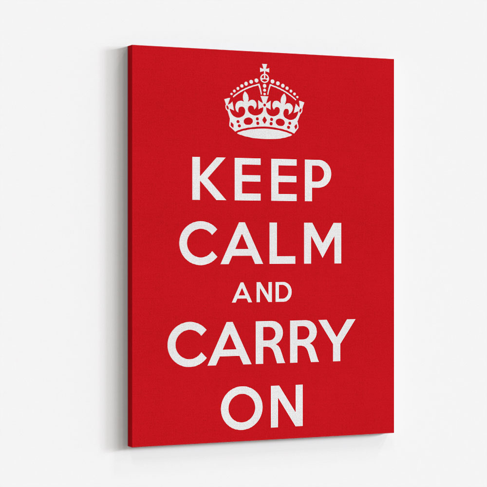 Keep Calm and Carry On - Red