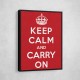 Keep Calm and Carry On - Red