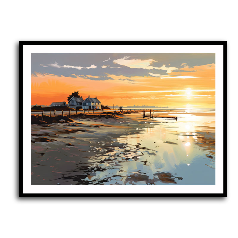 West Wittering Beach Acrylic Style Wall Art