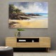 Beach Landscape In Acrylic Style