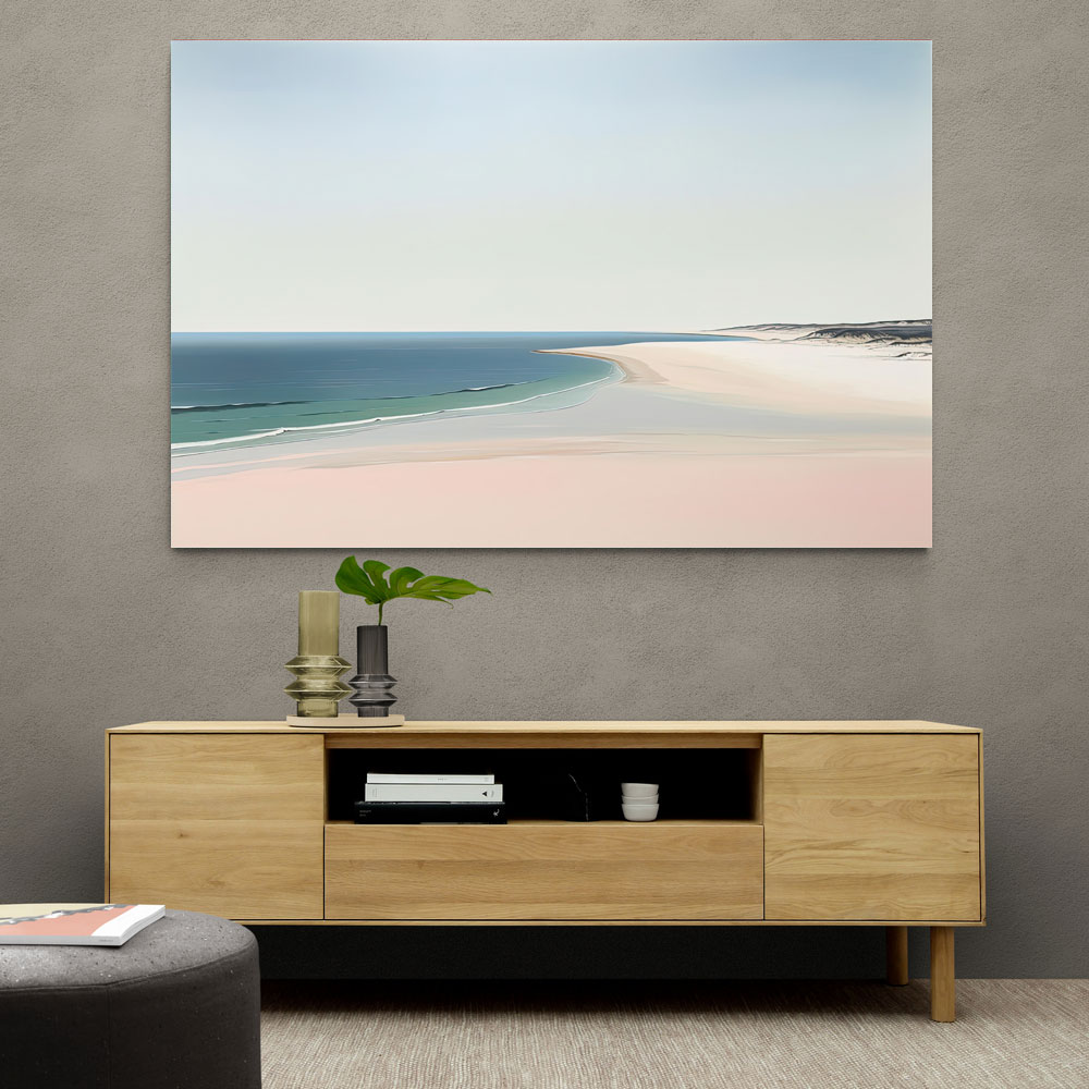 Big Beach Landscape In Saville Style