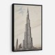 Burj Khalifa Pencil Sketch Artwork