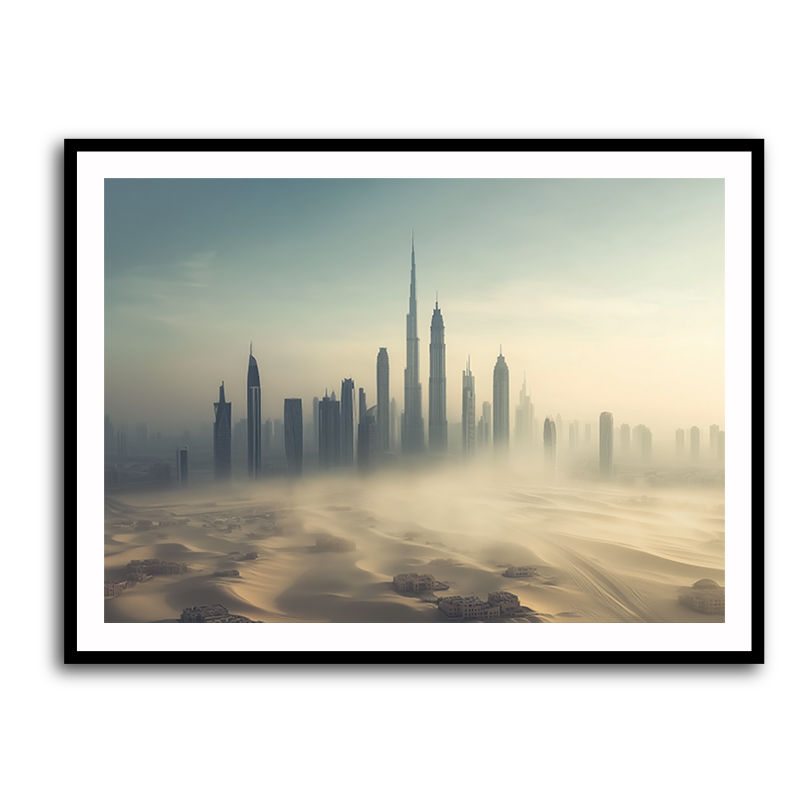 Dubai Surreal City Views Wall Art