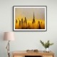 Dubai Skyline Gold Rain Abstract
