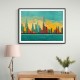City Skyline in a Hockney Style
