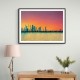 Abu Dhabi Skyline in a Hockney Style