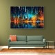 Dubai Skyline City Of Lights Wall Art