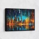 Dubai Skyline City Of Lights Wall Art
