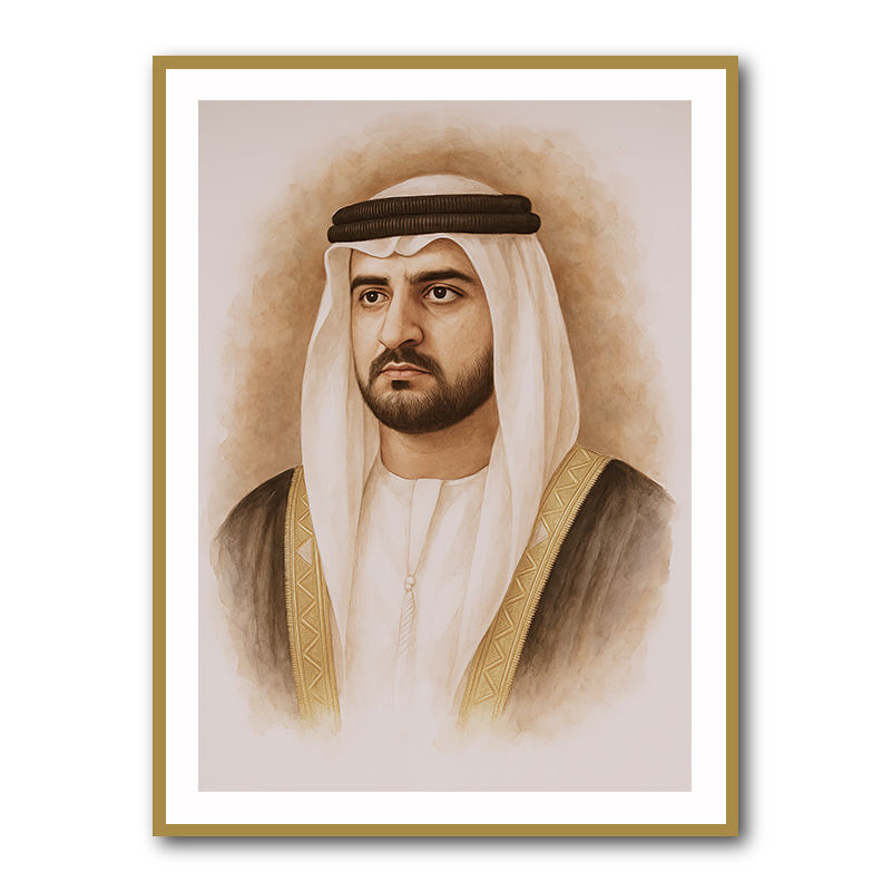 Sheikh Maktoum Bin Mohammed Bin Rashid Al Maktoum Portrait