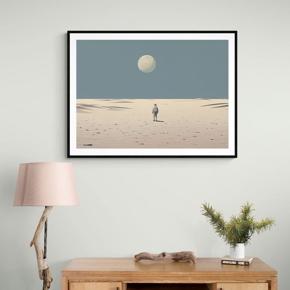 Astronaut Walking On The Moon