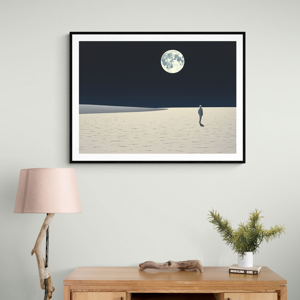 Astronaut Super Moon