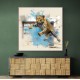 Flying Leopard Wall Art