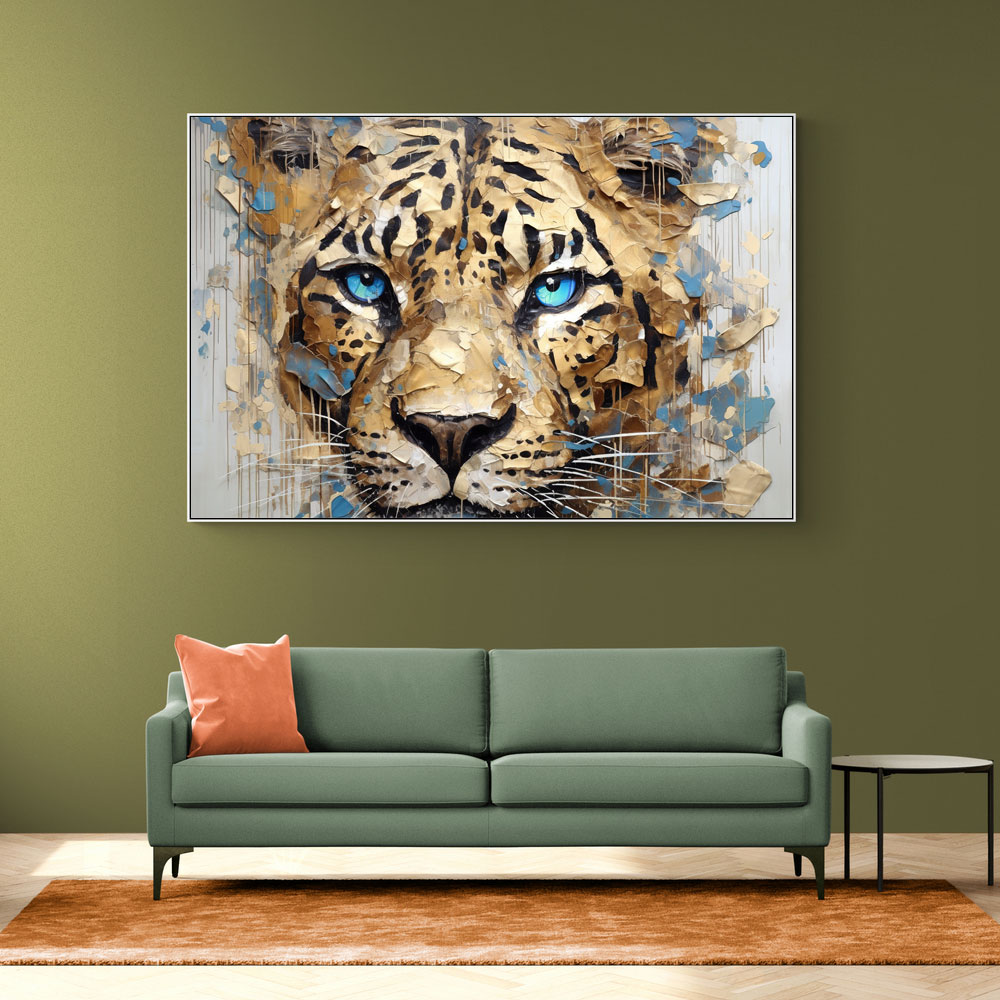 Blue Eyed Leopard Wall Art