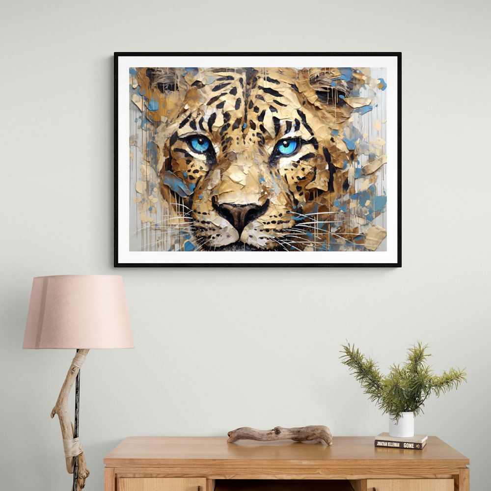 Blue Eyed Leopard Wall Art