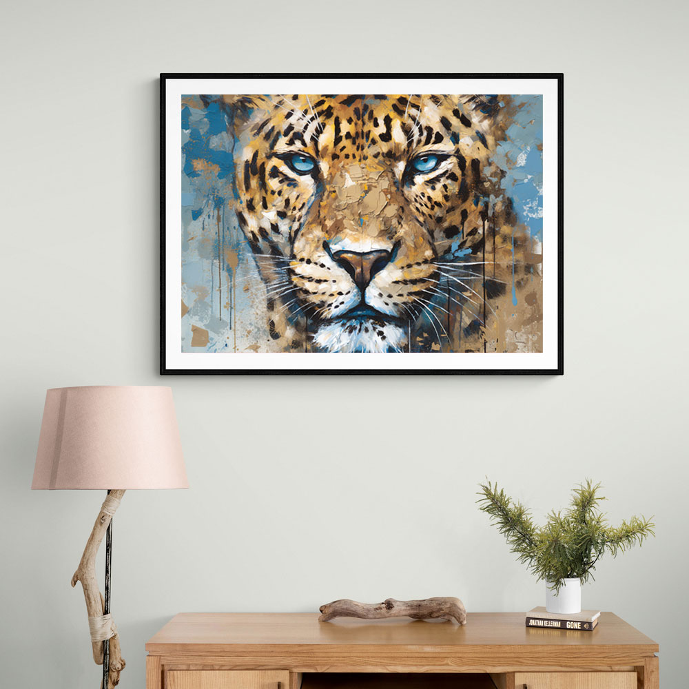 Blue Eyed Leopard 2 Wall Art