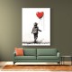 Boy With a Red Balloon Street Art