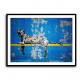 Banksy Blue Leopard Wall Art