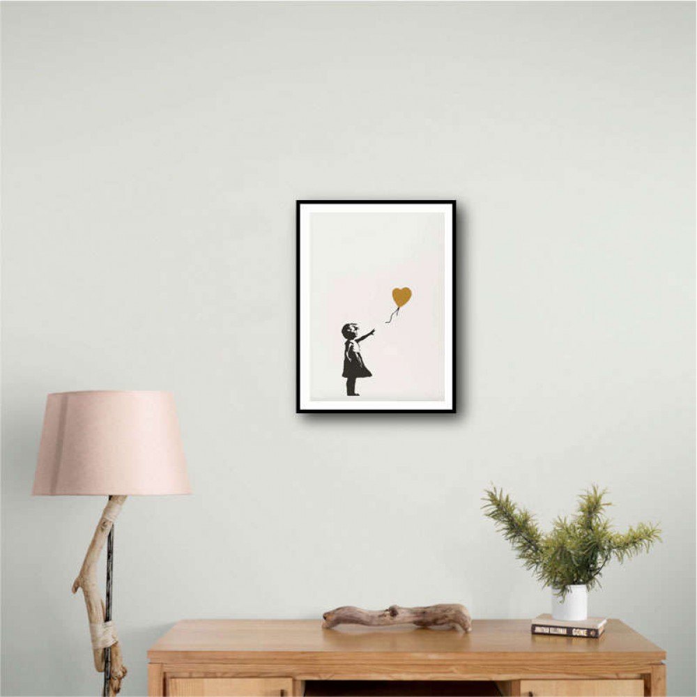 Banksy Girl With a Golden Balloon