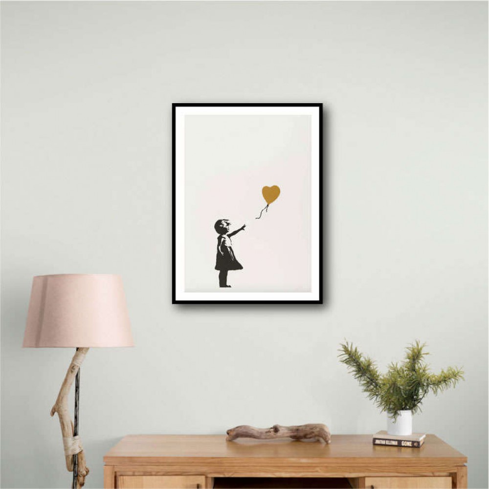 Banksy Girl With a Golden Balloon