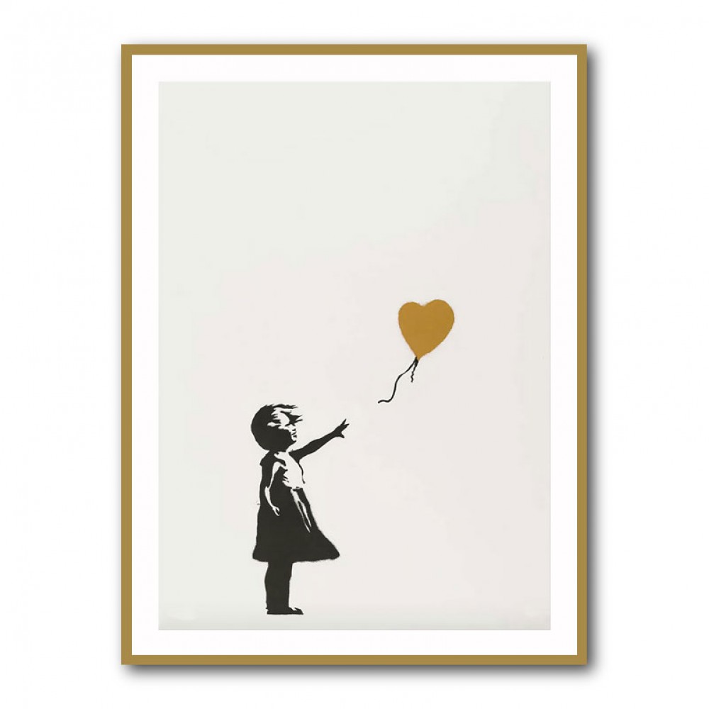 Banksy Girl With a Golden Balloon