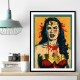 Wonder Women Grunge Pop 1 Wall Art