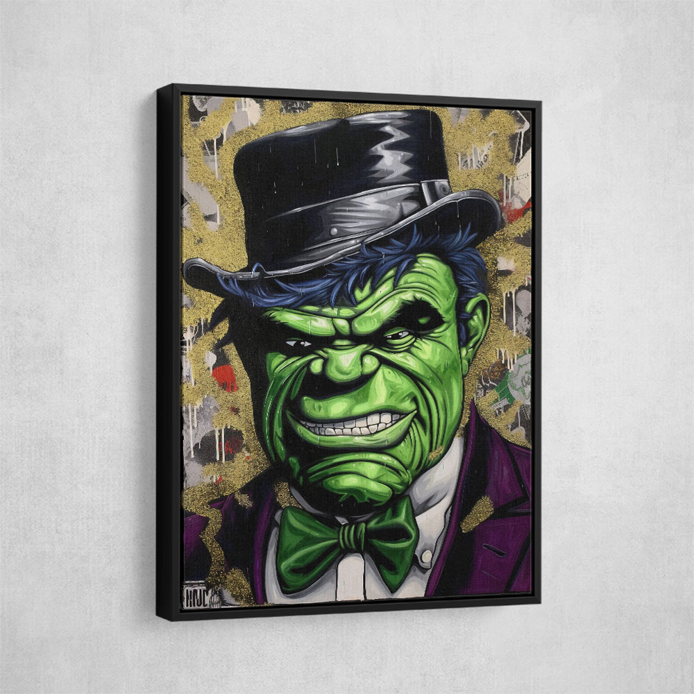 Hulk In a Hat Graffiti Style Wall Art