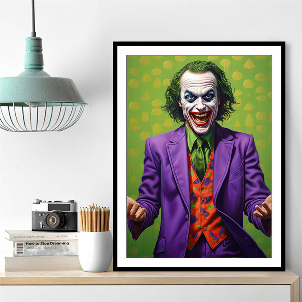 The Joker Green Wall Art