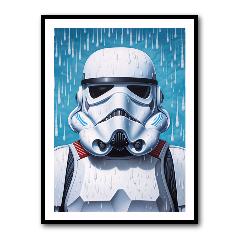 Storm Trooper In The Rain Wall Art