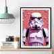 Storm Trooper In Pink Wall Art