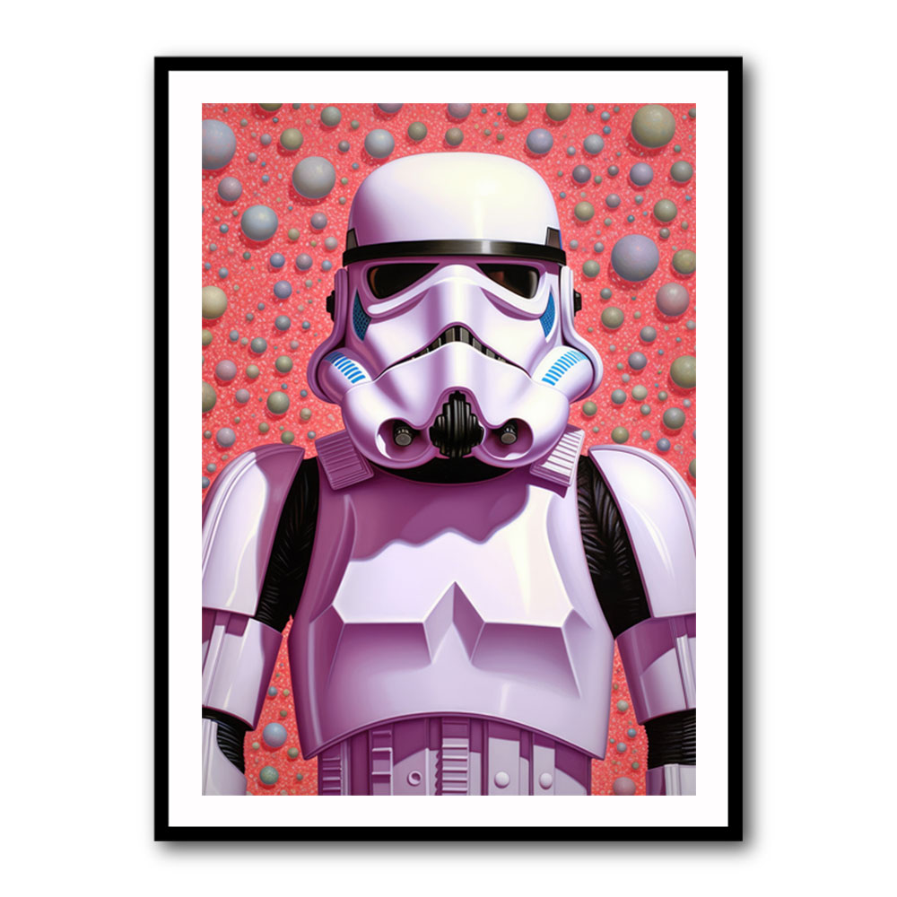 Storm Trooper In Pink Wall Art