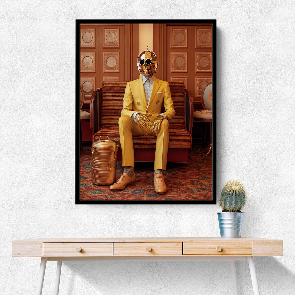 C-3PO Waiting For His Date Wall Art