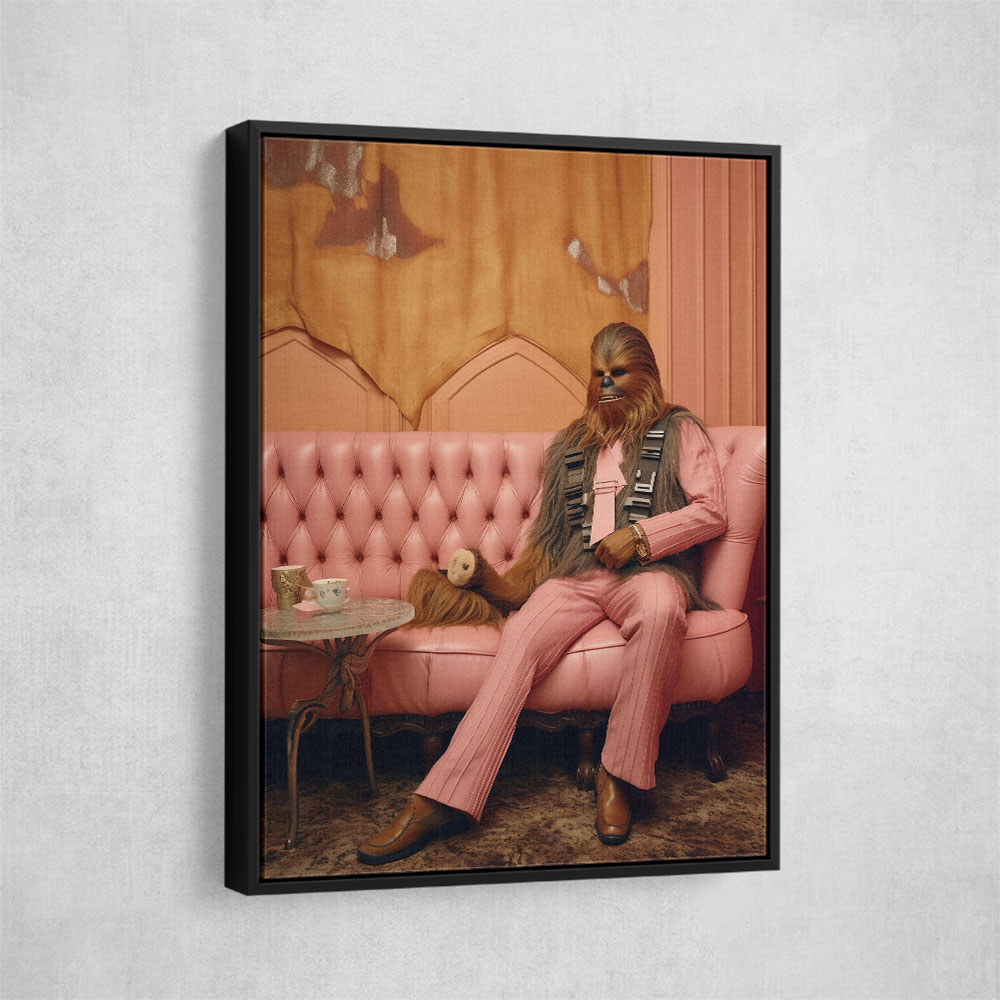 Chewbacca in Pink Wall Art