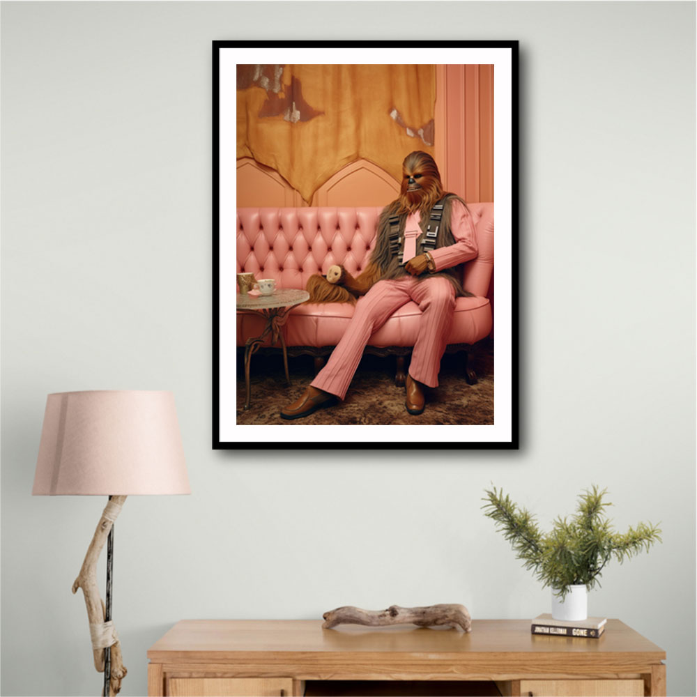 Chewbacca in Pink Wall Art