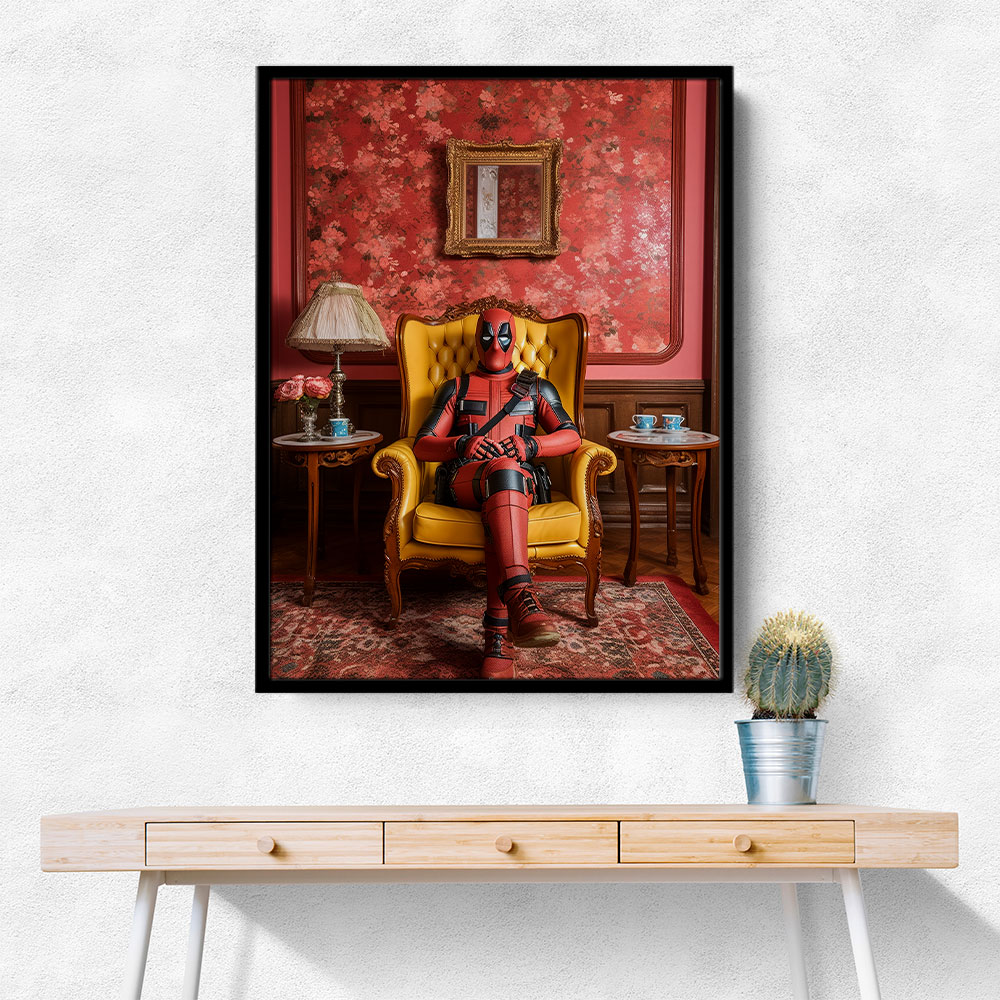 Chilling Deadpool Wall Art