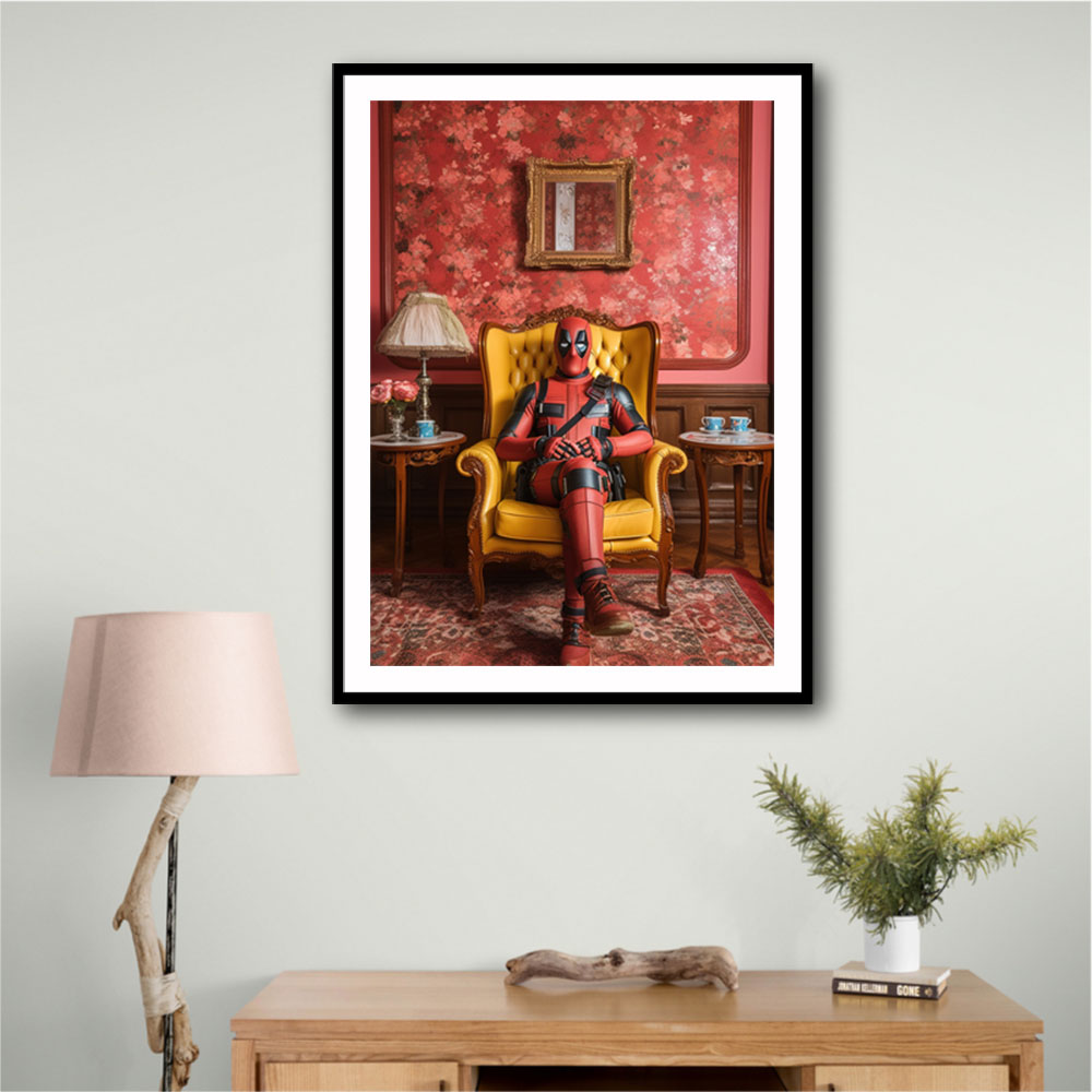 Chilling Deadpool Wall Art