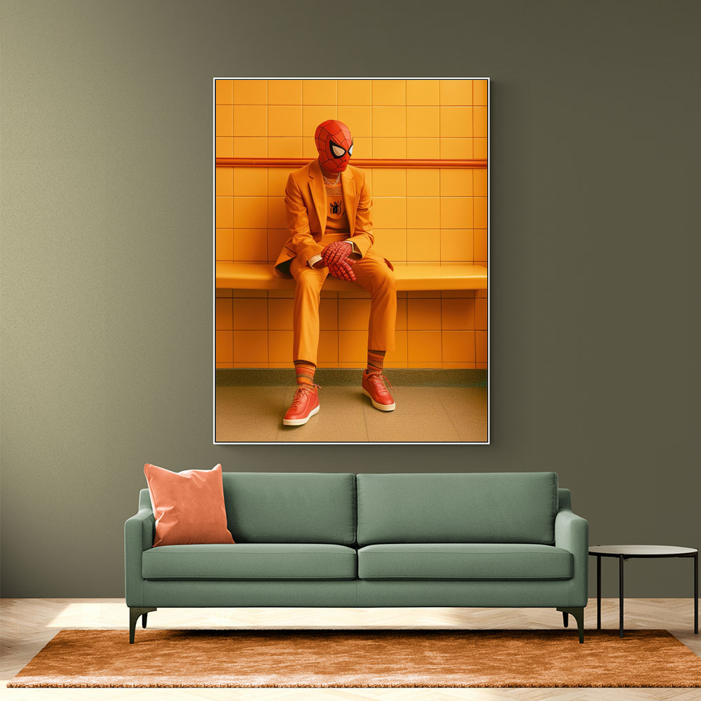 Spiderman In His Yellow Suit Wall Art