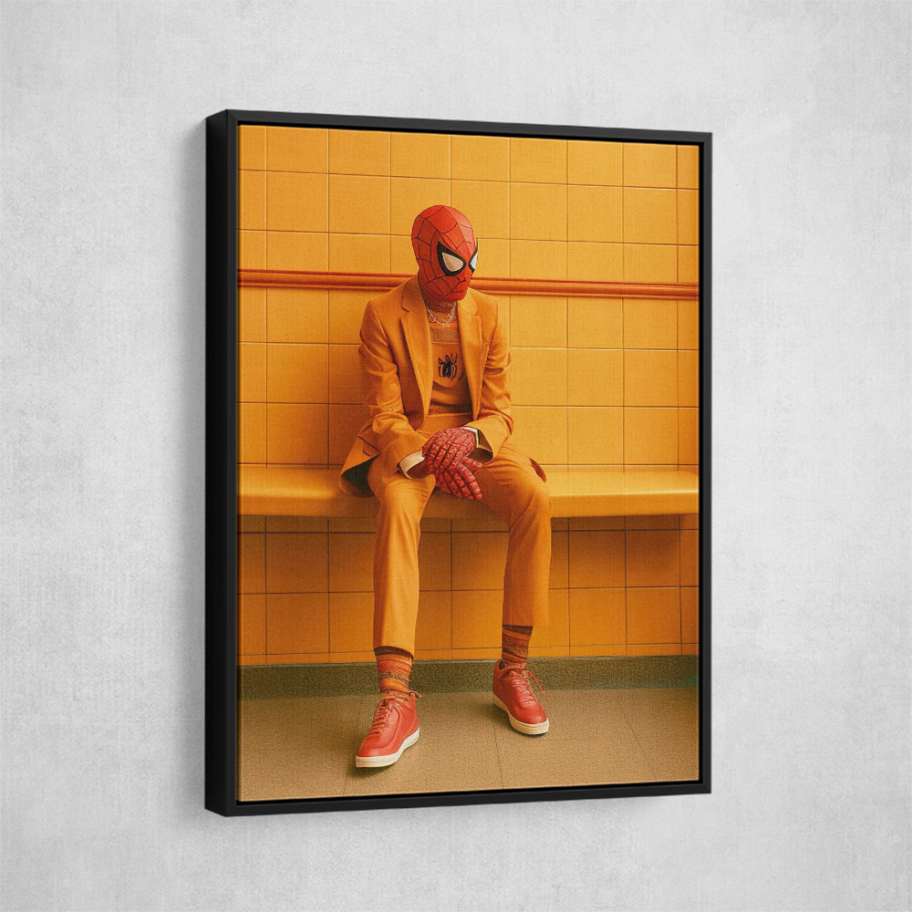 Spiderman In His Yellow Suit Wall Art