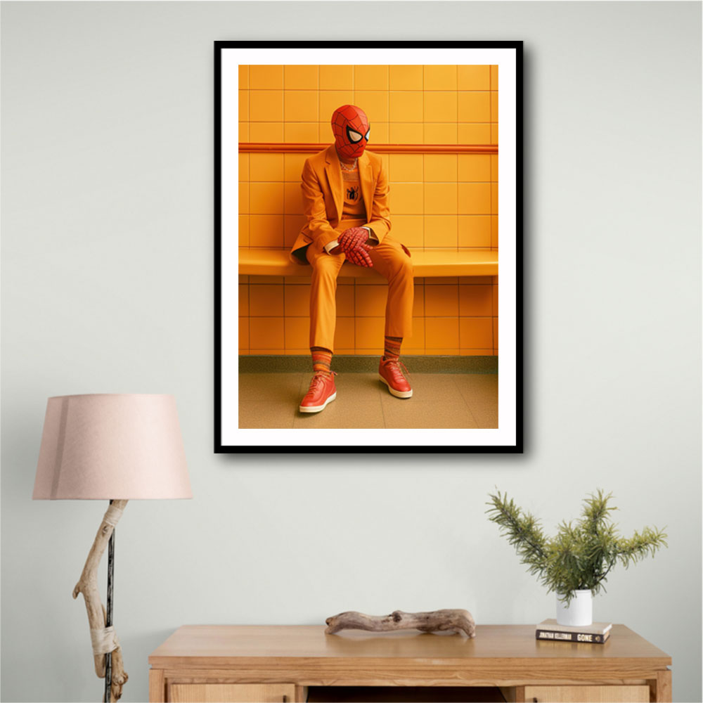 Spiderman In His Yellow Suit Wall Art