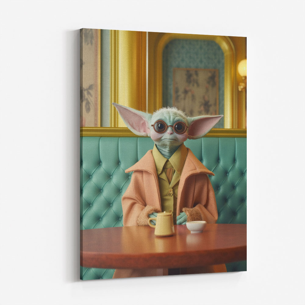 Yoda Coffee Time Wall Art