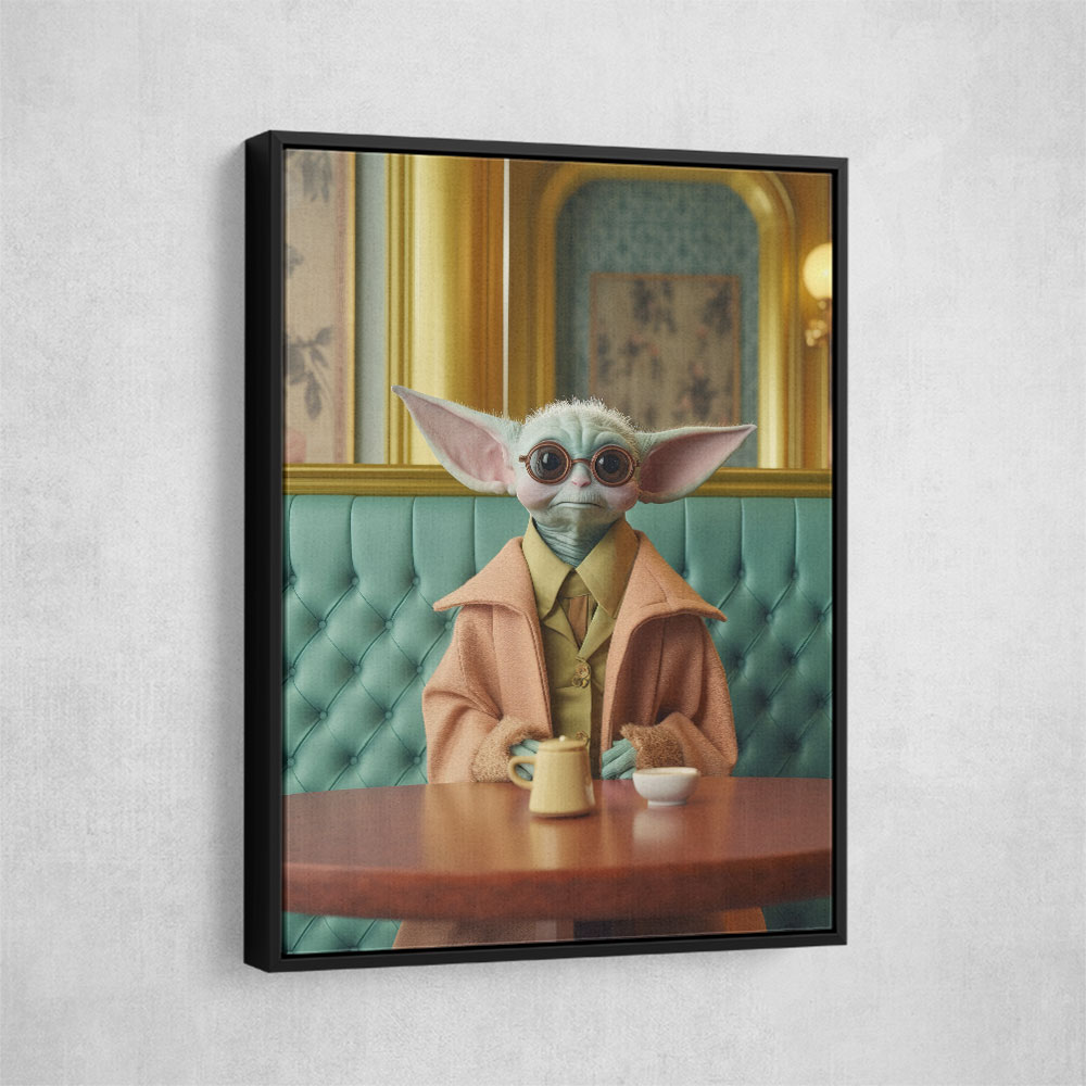 Yoda Coffee Time Wall Art