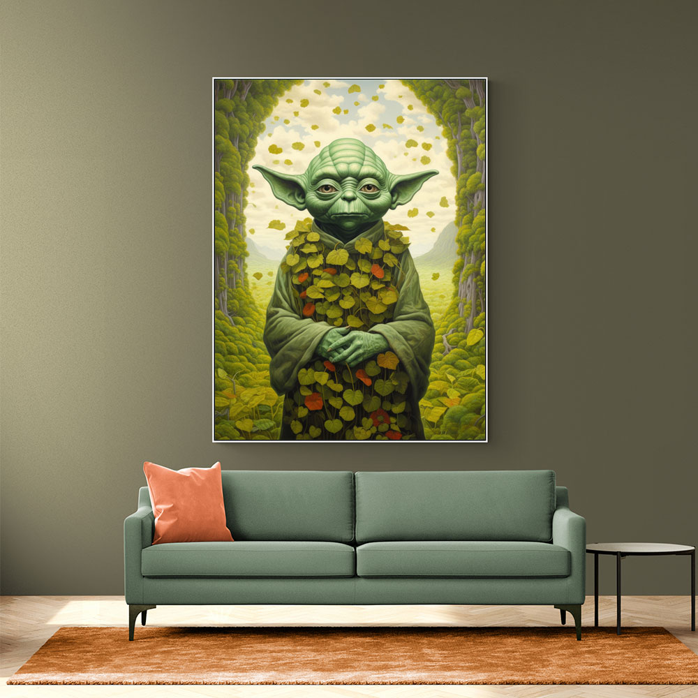 Botanical Yoda Wall Art