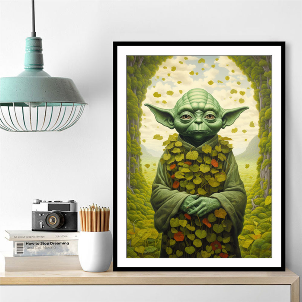 Botanical Yoda Wall Art