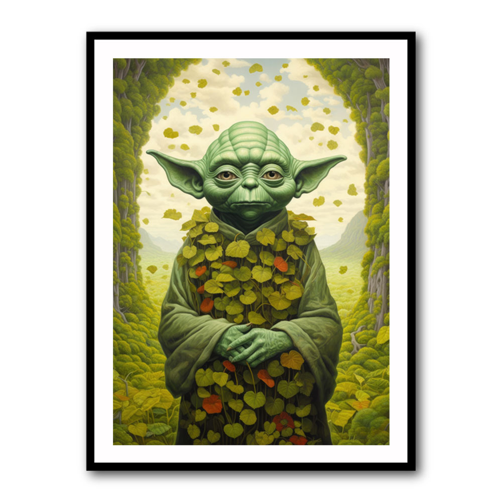 Botanical Yoda Wall Art