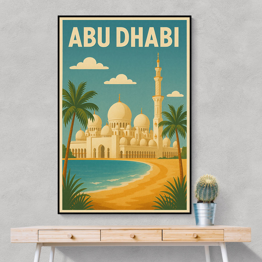 Abu Dhabi - UAE Travel Poster